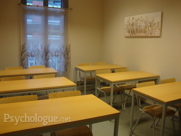 Salle de cours à l'Institut Freudien de psychanalyse du Roussillon Perpignan 