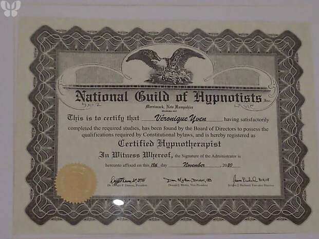 diplÖme américain de la national guild of hypnotists d'HYPNOTHERAPEUTE