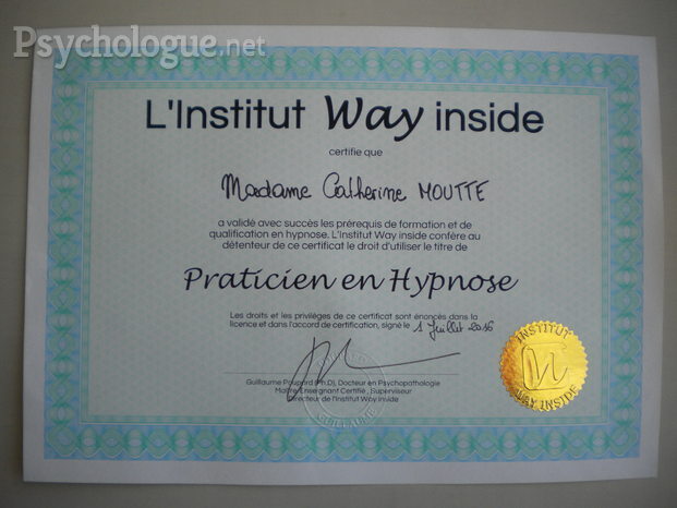 Certificat Praticien Hypnose