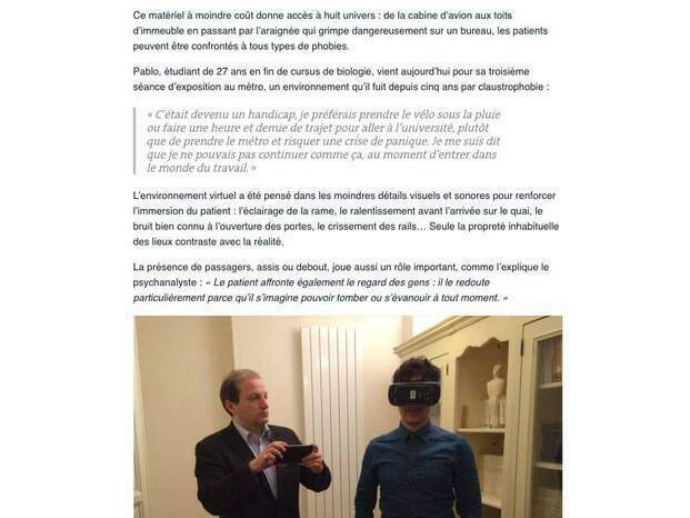 Thérapie par la réalité virtuelle