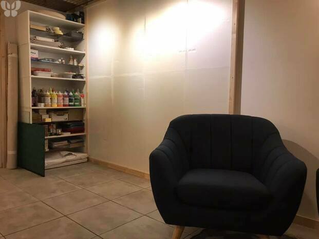 Espace d'art-thérapie au cabinet de Prades-le-lez