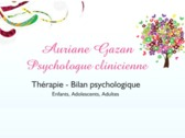 Auriane GAZAN - Psychologue clinicienne (enfant, adolescent, adulte)